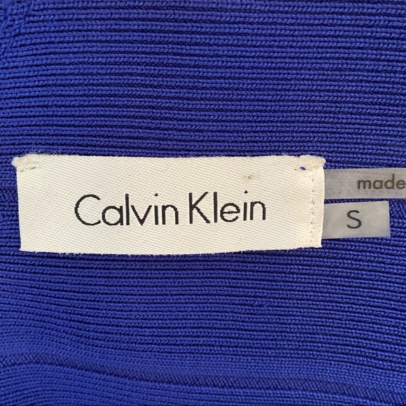 Calvin Klein Bodycon Cocktail Blue Dress - Picture 5 of 6